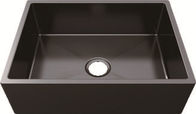 Rectangle Bathroom Sink Brushed Surface Treatment With Single Hole / Single Stainless Steel Kitchen S