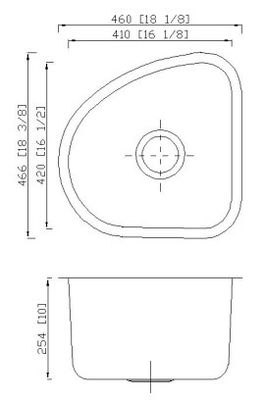Corner 18 Inch Single Bowl Stainless Kitchen Sink Undermount Installation
