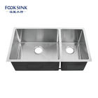 Stainless Steel 304 Undermount Double Bowl Kitchen Sink 18 Gauge