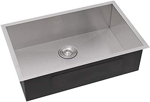 Hot Sale Handmade Undermount Kitchen Sinks Stainless Steel 10inch Deep Sus304 Sink For The Kitchen Apartment Hotel Fregadero De Cocina