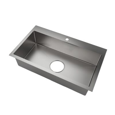 Popular Korean Style Top Mount Sink 860x520mm Embossed Kitchen Sinks with 185mm Drain Hole Honeycomb Nano Sink Scratch Resistant Ss304 Stainless Steel Sink for Apartment Flat