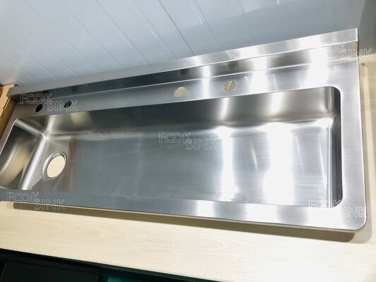 في الهواء الطلق الصناعي الفولاذ المقاوم للصدأ غسيل اليدين الطويل حوض غسيل المياه حوض غسيل اليدين المعدنية للمصانع ورشة العمل مطعم المطبخ