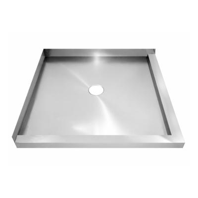 High Quality Square Bathroom Tray For Apartment Hotel Rv Portable American And European Standards 304 Stainless Steel Shower Base
